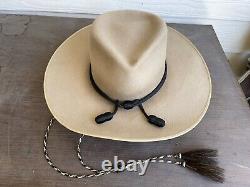 10X Beaver Clint Eastwood John Wayne Vintage Cowboy Hat 7 1/8 Western Cavalry