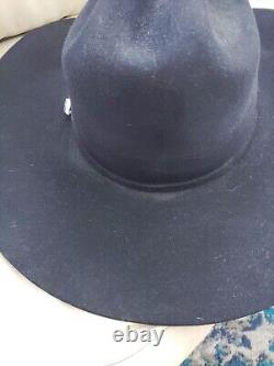 10xxxxxxxxxx Beaver Quality Felt Cowboy Hat Size 7 3/8 Black