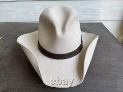 15X Custom $559 Vintage Greeley Hat Works Cowboy 7 5/8 Beaver Felt Western Gus