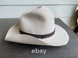 15X Custom $559 Vintage Greeley Hat Works Cowboy 7 5/8 Beaver Felt Western Gus