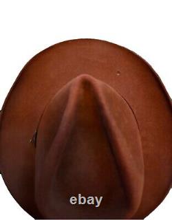 1950s Vintage Resistol Stagecoach Western Self Conforming Cowboy Hat Size 6 7/8