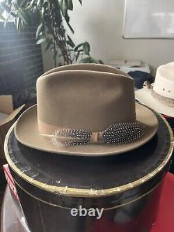 1960's Churchill Open Road Cowboy Hat Mocha, 6x Beaver. Rare Color