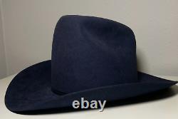 1960's Vintage COWBOY HAT American Hat Company CLEARBEAVER 6 3/4 Navy Blue