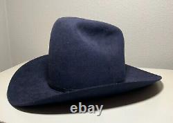 1960's Vintage COWBOY HAT American Hat Company CLEARBEAVER 6 3/4 Navy Blue