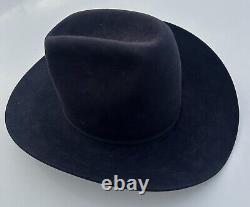 1960's Vintage COWBOY HAT American Hat Company CLEARBEAVER 6 3/4 Navy Blue