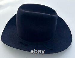 1960's Vintage COWBOY HAT American Hat Company CLEARBEAVER 6 3/4 Navy Blue