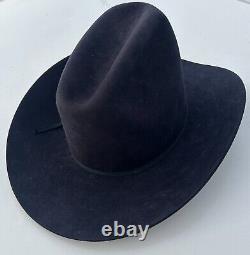 1960's Vintage COWBOY HAT American Hat Company CLEARBEAVER 6 3/4 Navy Blue