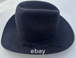 1960's Vintage COWBOY HAT American Hat Company CLEARBEAVER 6 3/4 Navy Blue