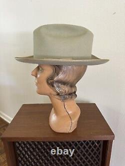 1960s Stetson 3x BEAVER OPEN ROAD Size 7 Hat Fedora Cowboy Western Hat Vtg 60s