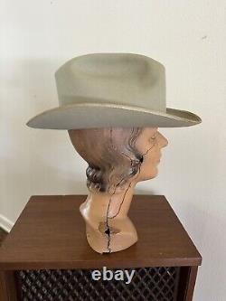 1960s Stetson 3x BEAVER OPEN ROAD Size 7 Hat Fedora Cowboy Western Hat Vtg 60s