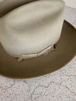 1960s Stetson 3x BEAVER OPEN ROAD Size 7 Hat Fedora Cowboy Western Hat Vtg 60s