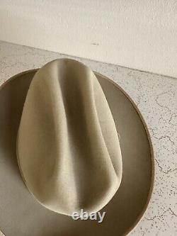 1960s Stetson 3x BEAVER OPEN ROAD Size 7 Hat Fedora Cowboy Western Hat Vtg 60s