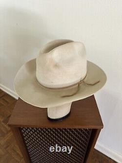 1960s Stetson 3x Beaver Rancher 7 1/8 LONG OVAL Cowboy Western Hat 60s Last Drop