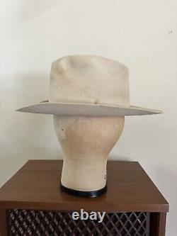 1960s Stetson 3x Beaver Rancher 7 1/8 LONG OVAL Cowboy Western Hat 60s Last Drop