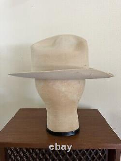 1960s Stetson 3x Beaver Rancher 7 1/8 LONG OVAL Cowboy Western Hat 60s Last Drop