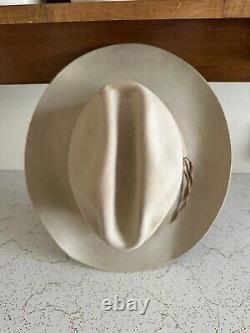 1960s Stetson 3x Beaver Rancher 7 1/8 LONG OVAL Cowboy Western Hat 60s Last Drop