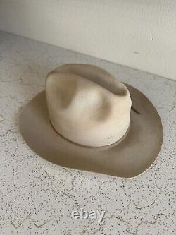 1960s Stetson 3x Beaver Rancher 7 1/8 LONG OVAL Cowboy Western Hat 60s Last Drop