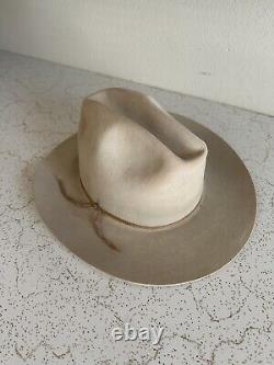 1960s Stetson 3x Beaver Rancher 7 1/8 LONG OVAL Cowboy Western Hat 60s Last Drop