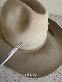 1960s Stetson 3x Beaver Rancher 7 1/8 LONG OVAL Cowboy Western Hat 60s Last Drop