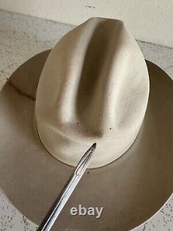 1960s Stetson 3x Beaver Rancher 7 1/8 LONG OVAL Cowboy Western Hat 60s Last Drop