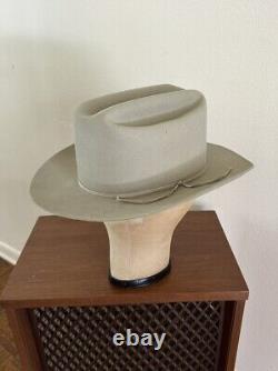 1960s Stetson 3x Beaver Rancher 7 3/8 Last Drop Cowboy Western Hat 60s Vtg