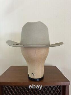 1960s Stetson 3x Beaver Rancher 7 3/8 Last Drop Cowboy Western Hat 60s Vtg