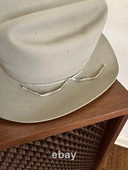 1960s Stetson 3x Beaver Rancher 7 3/8 Last Drop Cowboy Western Hat 60s Vtg