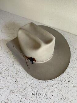 1970s Resistol Cattleman 3x Beaver 7 Silverbelly Cowboy Western Hat 70s