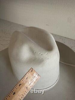 1970s Resistol Cattleman 5x Beaver 7 LONG OVAL Cowboy Western Hat 70s 1/8 Pin