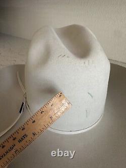 1970s Resistol Cattleman 5x Beaver 7 LONG OVAL Cowboy Western Hat 70s 1/8 Pin