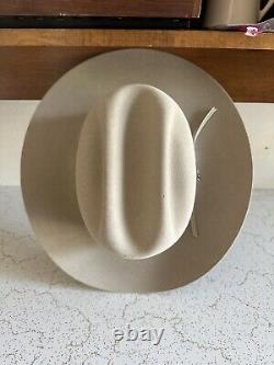 1980s Stetson 4x BEAVER Silverbelly Rancher 7 1/4 JBS PIN Western Hat Cowboy Vtg