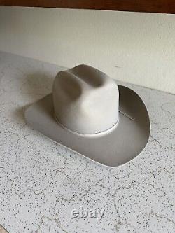 1980s Stetson 5x BEAVER 7 1/8 RANCHER Hat Mist Gray Cowboy Vtg 80s Western