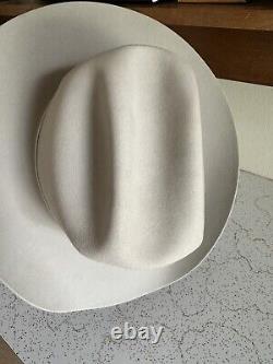 1980s Stetson 5x BEAVER 7 1/8 RANCHER Hat Mist Gray Cowboy Vtg 80s Western