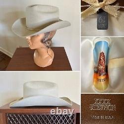 1980s Stetson Silverbelly 4x BEAVER 6 7/8 LONG OVAL Rancher Hat Cowboy Vtg 80s