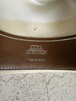 1980s Stetson Silverbelly 4x BEAVER 6 7/8 LONG OVAL Rancher Hat Cowboy Vtg 80s