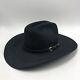 20x Rcc Western Stores Cowboy Beaver Felt Black Cowboy Hat 7 3/8