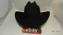 30 x Stetson El Patron Beaver Felt Cowboy Hat Black NICE USED