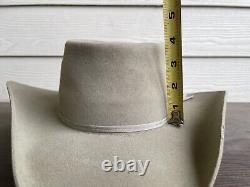 30X Beaver Felt Vintage Old West Resistol Cowboy Hat Size 7 Yellowstone Eastwood