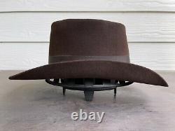 3X Beaver Felt Vintage Antique Resistol Clint Eastwood Cowboy Hat 7 1/8 Gambler