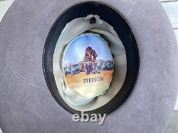 3X Custom Vintage Stetson Antique Western Cowboy Hat 7 1/4 Yellowstone Eastwood