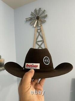 40X Chocolate American Hat Company Beaver Fur Felt Western Cowboy Hat