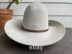 4X Beaver Vintage Rugged Cowboy Hat 7 1/8 Rip Yellowstone Rodeo Texas Rancher