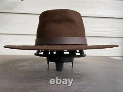 4X Stetson Antique Vintage Beaver Felt Old West Cowboy Hat 7 1/8 Clint Eastwood