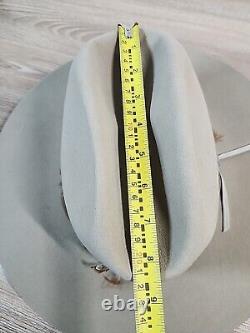 4x Beaver Hats Co Cowboy Hat 7 3/8 Feathers Hat band 14.5 Wide Adorned Quills