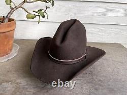 5X Beaver Felt Vintage Rugged Cowboy Hat 7 1/8 Gus Yellowstone 1883 1923 Tom Mix
