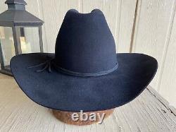 6 7/8 100% Beaver Hat (Equiv. To $1.2k, 200X Stetson) Black (see description)
