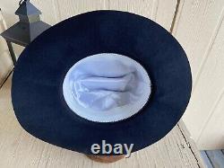 6 7/8 100% Beaver Hat (Equiv. To $1.2k, 200X Stetson) Black (see description)