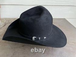 6X Beaver Felt Vintage Rugged Cowboy Hat 6 7/8 Rip Yellowstone Black Rancher