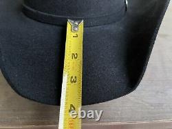 6X Beaver Felt Vintage Rugged Cowboy Hat 6 7/8 Rip Yellowstone Black Rancher