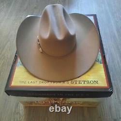 6x Stetson Skyline Beaver Fur Felt Cowboy Hat Sahara Size 7 1/8